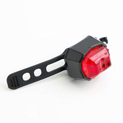 Фонарь велосипедный, водонепроницаемый, CR2032, 4 х 11 см 6343312