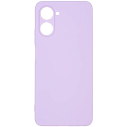 Задняя накладка ZIBELINO Soft Matte для Realme 10 Pro 5G (сиреневый) с микрофиброй
