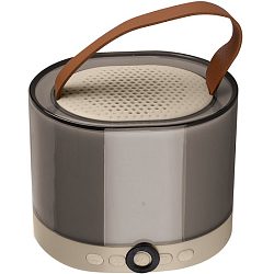 Колонка портативная K52 бежевая с 2 микрофонами