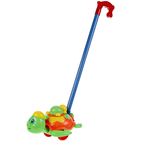 Каталка черепаха, с тростью МИКС B586-H10001