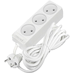 Сетевой удлинитель  3.0м DOMTOK 3гн.,ПВС 2*1  2,2кВт б/з