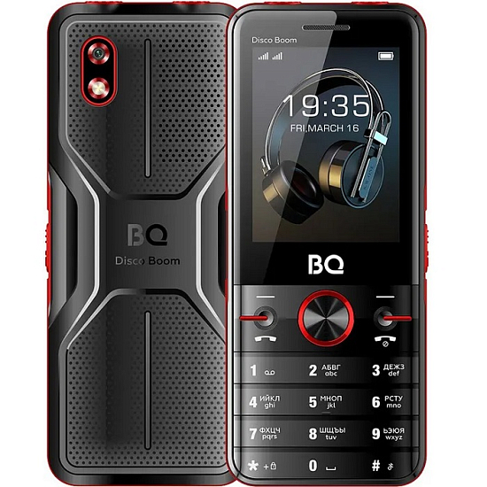 Телефон BQ 2842 Disco Boom Black+Red