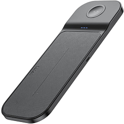 Беспроводное ЗУ HOCO CQ6 3в1, черное, 23W