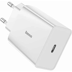 Сетевое ЗУ 1Type-C BASEUS белый, 20W
