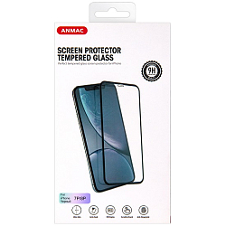 Противоударное стекло 3D ANMAC для iPhone 7/8 Plus черное усиленное 1137188