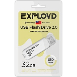 USB 32Gb Exployd 650 белый
