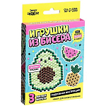 Набор для бисероплетения «Игрушки из бисера. Фрукты», 3 фигурки
