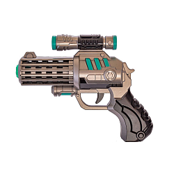 Бластер Mioshi Army "Космический револьвер" (свет, звук, проекция, работа от батареек)