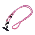 Шнурок текстильный на шею регулируемый (pink) (231961)