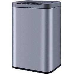Сенсорное мусорное ведро Kitchen Joy, 20 литров (KJ-JAH9611-20L) Silver, из нержавеющей стали с откидной крышкой, фиксатором для пакетов