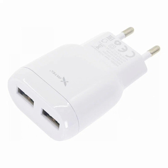 Сетевое ЗУ 2USB 3A AXTEL белое