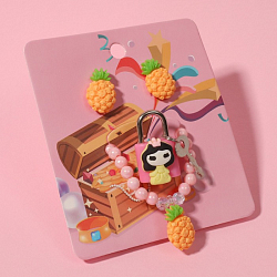 Набор "Выбражулька" 4 предмета: 2 резинки,браслет,замок,ананасы, цвет МИКС 7673546