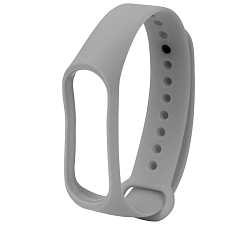 Силиконовый ремешок NONAME для Xiaomi Mi Band 3/4 серый