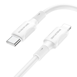 Кабель Type-C <--> Type-C  1.0м BOROFONE BX80 белый