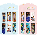 Набор магнитных закладок для книг Calligrata 6 штук, "Аниме", МИКС 10200551