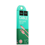 Кабель USB <--> microUSB  1.0м HOCO X2 розовое золото