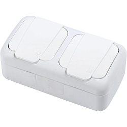 Розетка силовая Panasonic Palmiye (90555488-RU) откр. зазем. IP54 белый