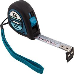 Рулетка  3м х 16мм GROSS 31101 "Ergonomisch", магнитный обрезиненный зацеп