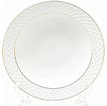 Тарелка суповая Daniks Кембридж, керамика, 22 см, круглая (304393)