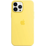 Силиконовый чехол SILICONE CASE для iPhone 13 Pro Lemon Zest (MagSafe + анимация NFC) c LOGO