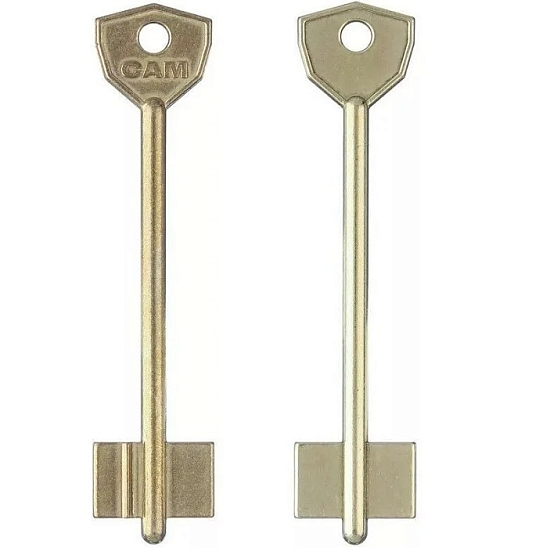 Заготовка ключа САМ-4 (101*22,6*14,3 мм) РФ, латунь жёлт.