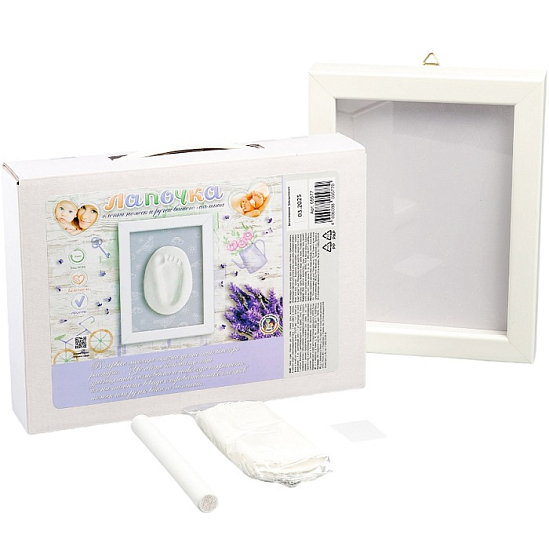 Слепки ручек малыша «Лапочка», рамка со стеклом 10888578