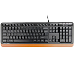 Клавиатура A4TECH Fstyler FK10 черный/оранжевый