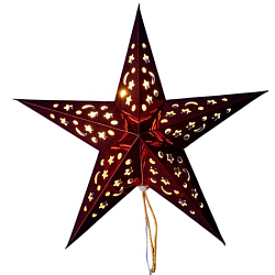 Фигура светодиодная ULD-H4545-005/STA/2AA WARM WHITE IP20 RED STAR UL-00008587