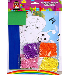 Аппликация EVA крошкой и раскраска + маска на резинке «Бабочка»