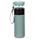 Термос, 500 мл, с колбой для заваривания чая, сохраняет тепло до 8 ч, зеленый   9842309