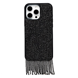 Задняя накладка PC095 POSH SHINE для iPhone 16 Pro Max кристальный водопад (black titanium) (237126)