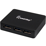 USB-Хаб SMARTBUY (SBHA-6000-K) черный, 4 порта