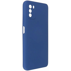 Задняя накладка PERO LIQUID SILICONE для Xiaomi POCO M3 Pro синий