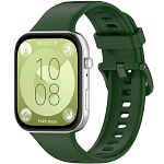 Силиконовый ремешок для HUAWEI Watch fit 3 армейский зеленый