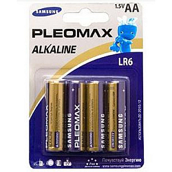 Элемент питания SAMSUNG PLEOMAX LR06 BL-4 (40/400/25600)