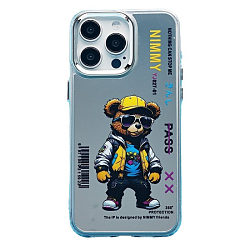 Задняя накладка PC092 для iPhone 15 Pro Max (мишка) (transparent)