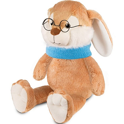 Мягкая игрушка Maxitoys Кролик Эдик в шарфе и в очках , 25 см