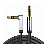 Кабель Jack 3.5 <--> Jack 3.5  1.0м UGREEN AV119 (10597) черный, угловой
