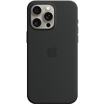 Чехол APPLE Silicone Case для iPhone 15 Pro Max с MagSafe Black (MT1M3FE/A)