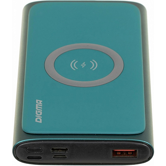 Внешний АКБ DIGMA DGPQ10G (10000mAh) зеленый (DGPQ10G22CGN)