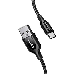 Кабель USB <--> Type-C  1.0м MIVO MX-48T черный