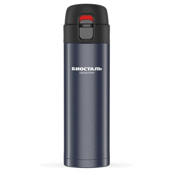Термос-кружка БИОСТАЛЬ-CROSSTOWN" NMU-420N, ночной синий