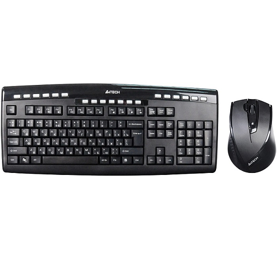 Клавиатура+мышь БП A4TECH 9200F USB (BLACK)