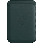 Кошелек для карт MagSafe Leather Wallet для Apple iPhone с анимацией кожаный, №03 Темно-Зеленый