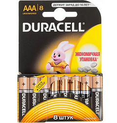 Элемент питания DURACELL LR03 BL-8 BASIC (80/35280)