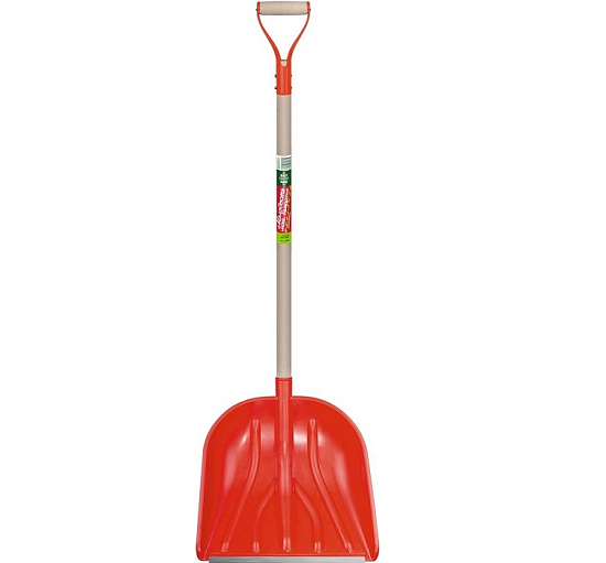 Лопата снеговая БЦМ 1726-ч, 420х410х1335 мм, деревянный черенок