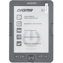 Электронная книга DIGMA K1 Тёмно-серый