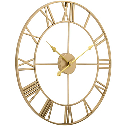 Часы настенные, серия: Лофт, плавный ход, d-60 см, золото 7353091