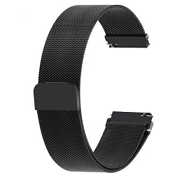 Металлический браслет NONAME на Apple Watch (20mm), черный, миланская петля