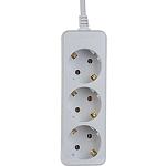 Сетевой удлинитель 5.0м PERFEO POWERMATE, белый, 3 розетки, с/з (PF-PE-3/5,0-W)10А